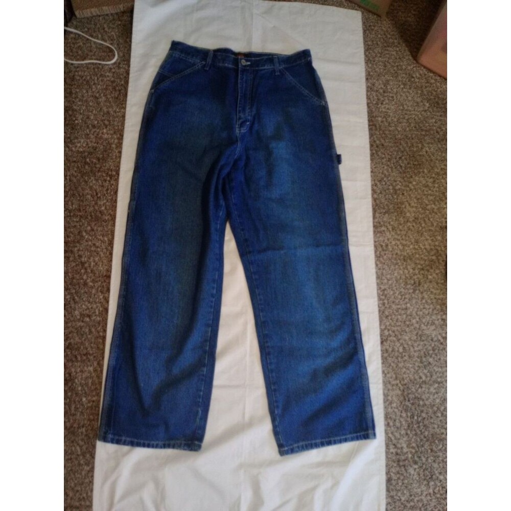 Vintage 90s Y2K Route 66 High Waist Medium Wash Carpenter Jeans Size 15/16 avg